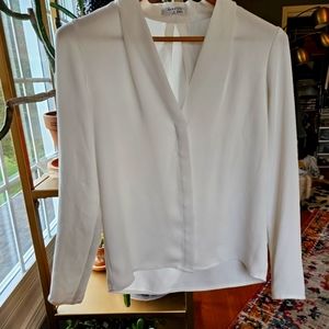 Babaton White Power Blouse